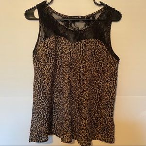 Forever 21 cheetah tank top